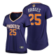 Phoenix Suns #25 Mikal Bridges Women 2021 NBA Finals Bound Purple Jersey Replica