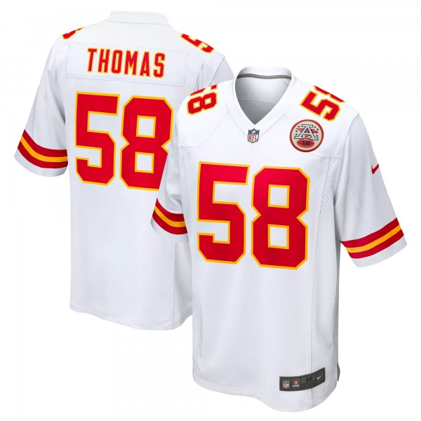 Men's Kansas City Chiefs Derrick Thomas Nike White Retired Player Game Jersey