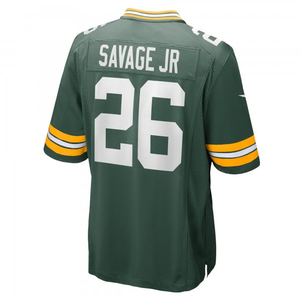 Men's Green Bay Packers Darnell Savage Jr. Nike Green Game Team Jersey