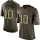 Nike New York Giants #10 Eli Manning Green Men's Stitched NFL Limited Salute to Service Jersey