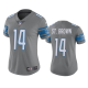 Women's Detroit Lions #14 Amon-Ra St. Brown Steel Color Rush Limited NFL Jersey