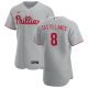 Men's Philadelphia Phillies #8 Nick Castellanos 2022 Nike Home Player Grey MLB Jersey