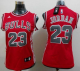 Chicago Bulls #23 Michael Jordan Red Women's Road Stitched NBA Jersey