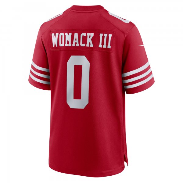 Men's San Francisco 49ers Samuel Womack III Nike  Scarlet  Game Jersey