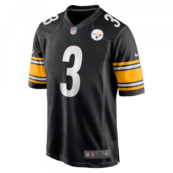 Men's Pittsburgh Steelers Russell Wilson Nike Black  Game Jersey