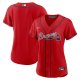 Women's Atlanta Braves Nike Red Alternate Replica Team Jersey