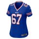 Women's Buffalo Bills Travis Clayton Nike  Royal Game Jersey