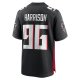 Men's Atlanta Falcons Zach Harrison Nike  Black Team Game Jersey