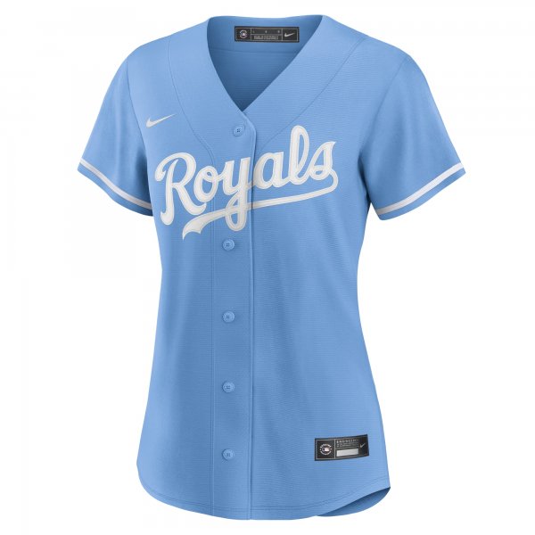 Women's Kansas City Royals Nike Light Blue Alternate Replica Team Logo Jersey