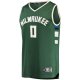 Men's Milwaukee Bucks Damian Lillard Fanatics Hunter Green Fast Break Player Jersey - Icon Edition