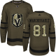 Adidas Vegas Golden Knights #81 Jonathan Marchessault Green Salute to Service Stitched NHL Jersey