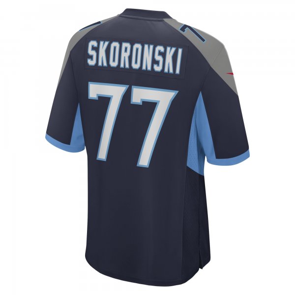 Men's Tennessee Titans Peter Skoronski Nike Navy 2023 NFL Draft First Round Pick Game Jersey