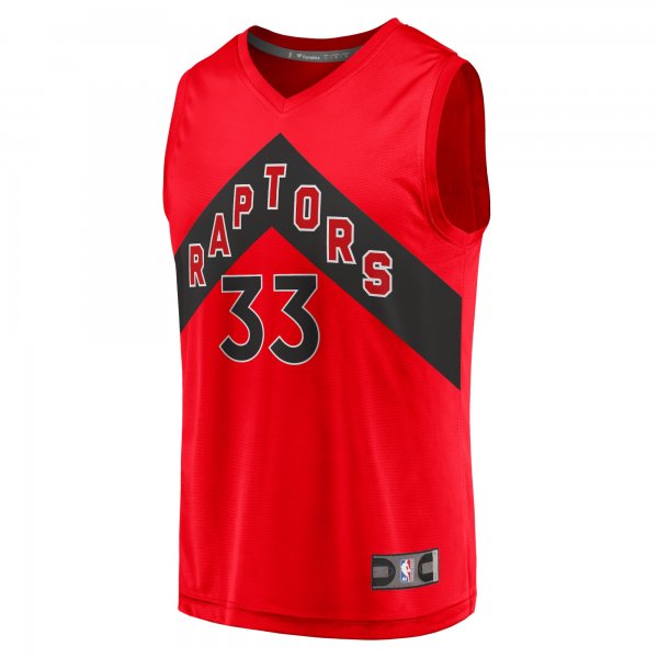 Men's Toronto Raptors Gary Trent Jr. Fanatics Red Fast Break Replica Jersey - Icon Edition