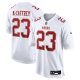 Men's San Francisco 49ers Christian McCaffrey Nike Tundra White Fashion Game Jersey