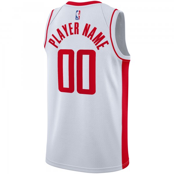 Men's Houston Rockets Nike White 2020/21 Swingman Custom Jersey - Association Edition