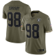 Men's Las Vegas Raiders #98 Maxx Crosby Nike Olive 2022 Salute To Service Limited Jersey