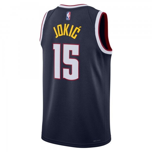 Unisex Denver Nuggets Nikola Jokic Nike Navy Swingman Jersey - Icon Edition