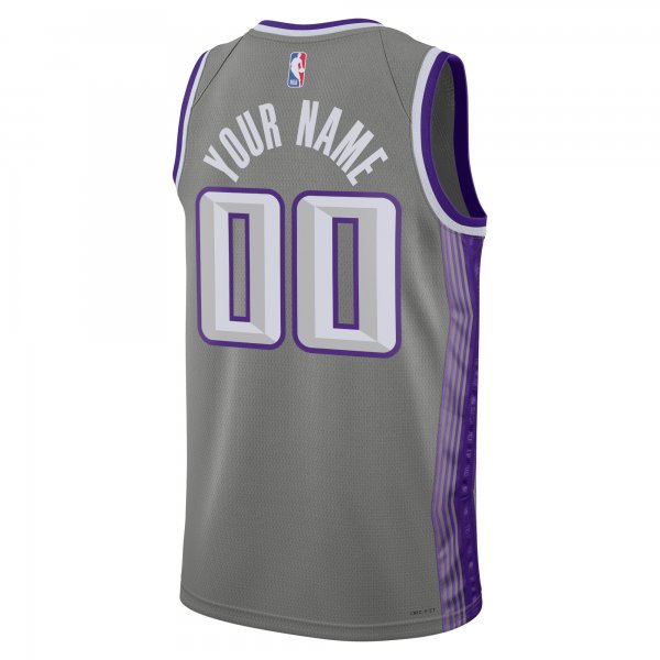 Unisex Sacramento Kings Nike Black 2022/23 Swingman Custom Jersey - City Edition