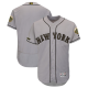 Men's New York Mets Blank Majestic Gray 2018 Memorial Day Collection Flex Base Player MLB Jersey