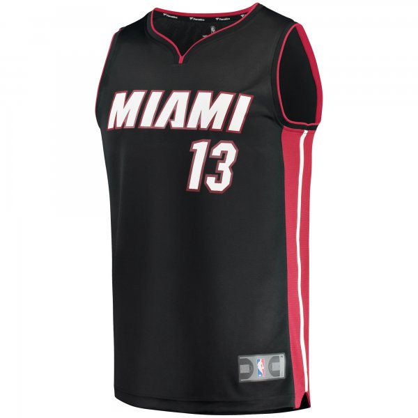 Men's Miami Heat Bam Adebayo Fanatics Black Fast Break Replica Player Jersey - Icon Edition