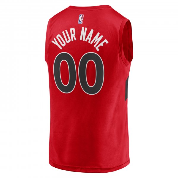 Youth Toronto Raptors Fanatics Red Fast Break Replica Custom Jersey - Icon Edition