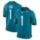 Men's Jacksonville Jaguars Number 1 Dad Nike Teal Game Jersey