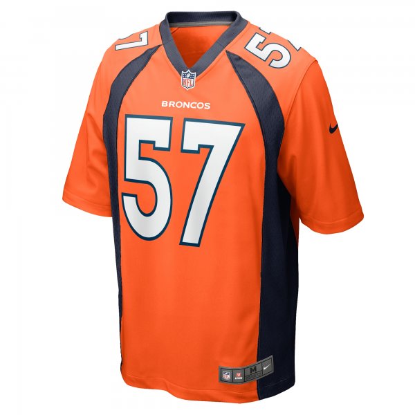 Men's Denver Broncos Ben Niemann Nike  Orange Team Game Jersey