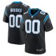 Men's Carolina Panthers Jonathon Brooks Nike Black 2024 NFL Draft Game Jersey