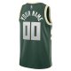 Men's Milwaukee Bucks Nike Hunter Green 2021/22 Diamond Swingman Custom Jersey - Icon Edition