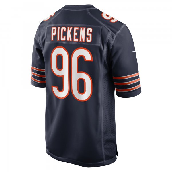 Men's Chicago Bears Zacch Pickens Nike Navy Team Game Jersey