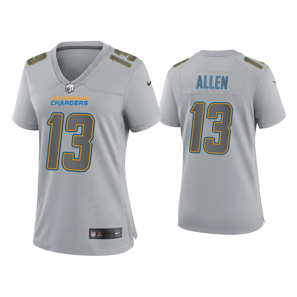 Women's Los Angeles Chargers Keenan Allen Gray Atmosphere Fashion Game Jersey