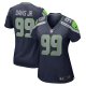 Women's Seattle Seahawks Carl Davis Jr. Nike  Navy  Game Jersey