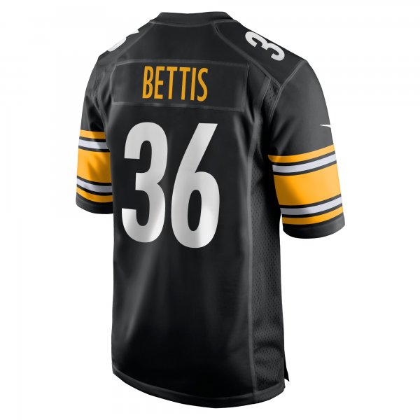 Men's Pittsburgh Steelers Jerome Bettis Nike Black Retired Player Game Jersey