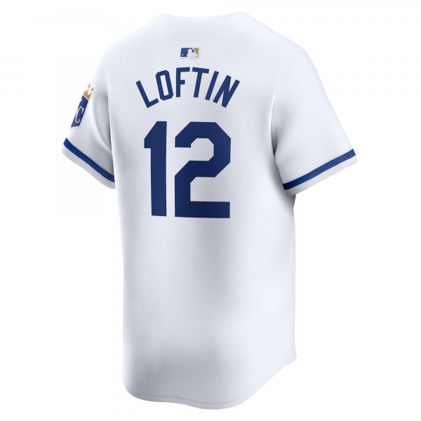 Men's Kansas City Royals Nick Loftin Nike White Home Limited Player Jersey