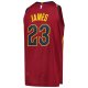 Men's Cleveland Cavaliers LeBron James Nike Wine Player Jersey - Icon Edition