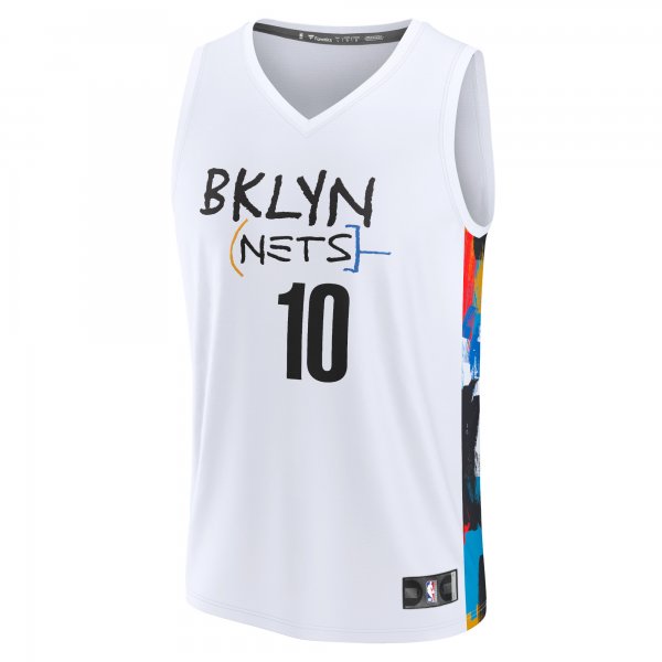 Men's Brooklyn Nets Ben Simmons Fanatics White Fastbreak Jersey - City Edition