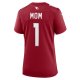 Women's Arizona Cardinals Number 1 Mom Nike Cardinal Game Jersey