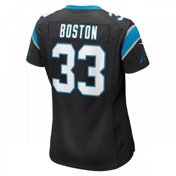 Women's Carolina Panthers Tre Boston Nike Black Game Jersey