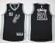 San Antonio Spurs #21 Tim Duncan Black New Road Youth Stitched NBA Jersey