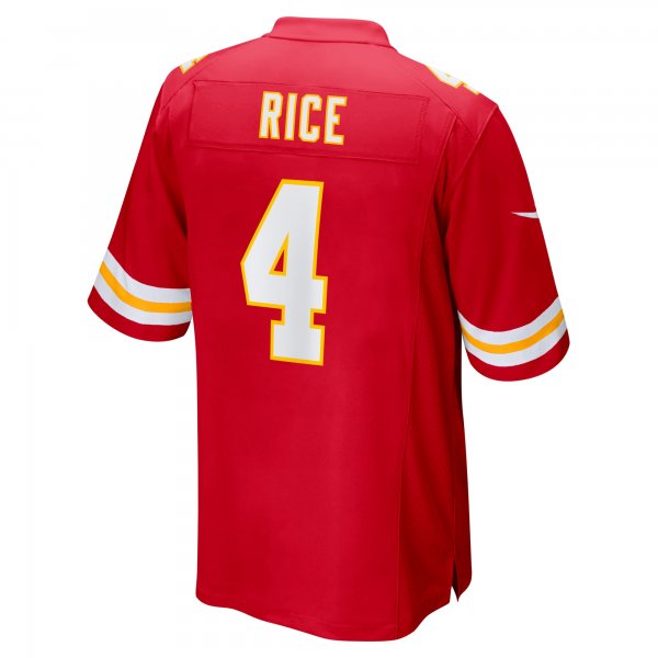 Men's Kansas City Chiefs Rashee Rice Nike  Red  Game Jersey