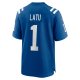 Men's Indianapolis Colts Laiatu Latu Nike Royal 2024 NFL Draft First Round Pick Player Game Jersey