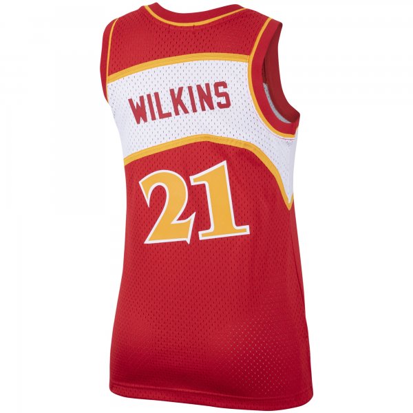 Women's Atlanta Hawks Dominique Wilkins Mitchell & Ness Red  Hardwood Classics Swingman Jersey