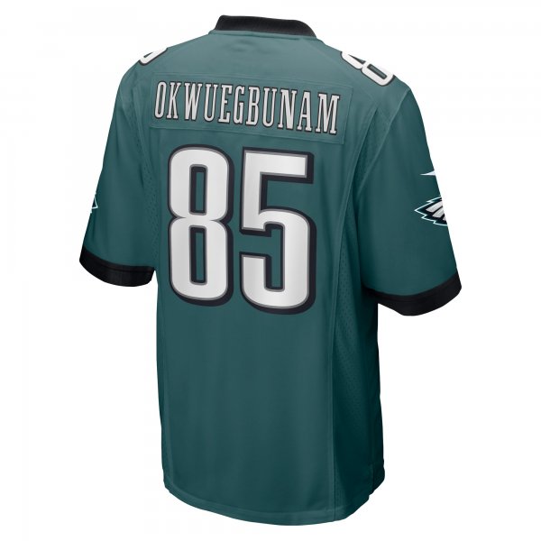 Men's Philadelphia Eagles Albert Okwuegbunam Nike Midnight Green Team Game Jersey