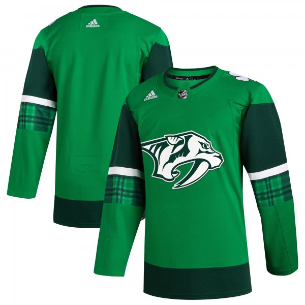 Men's Nashville Predators  adidas Kelly Green 2023 St. Patrick's Day Primegreen Jersey