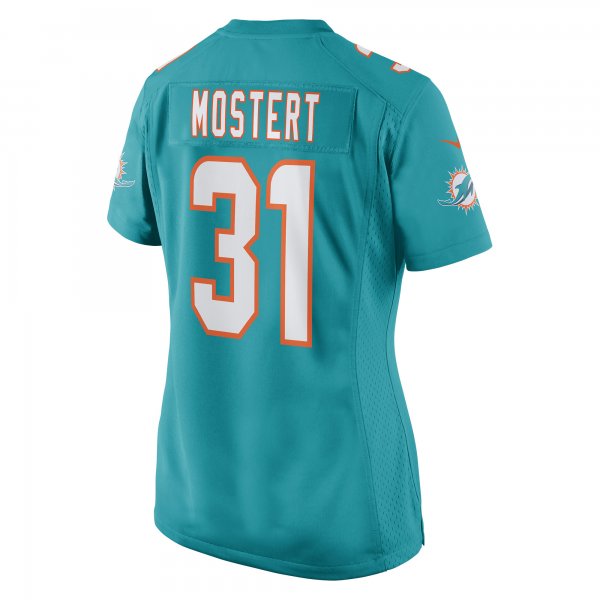 Women's Miami Dolphins Raheem Mostert Nike Aqua Game Jersey