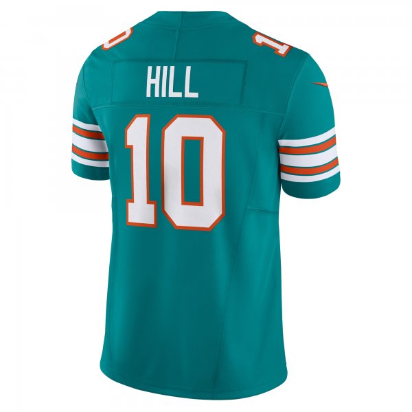 Men's Miami Dolphins Tyreek Hill Nike Aqua Vapor F.U.S.E. Limited Jersey