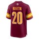 Men's Washington Commanders Jartavius Martin Nike Burgundy Team Game Jersey