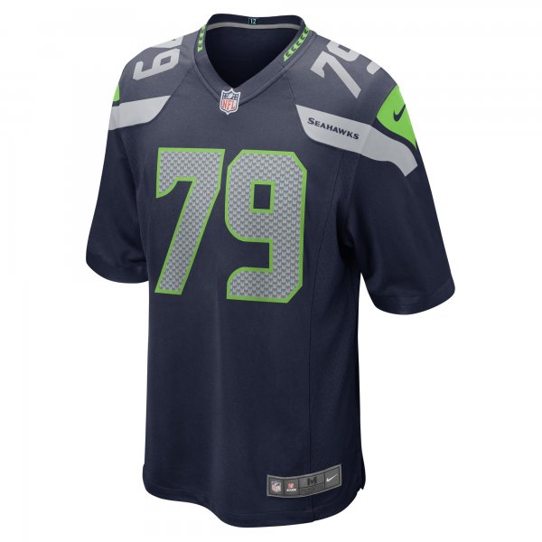 Men's Seattle Seahawks Raiqwon O'Neal Nike College Navy Team Game Jersey