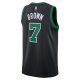 Unisex Boston Celtics Jaylen Brown Jordan Brand Black Swingman Jersey - Statement Edition