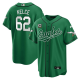 Men's Philadelphia Eagles #62 Jason Kelce Green Baseball Stitched Jersey